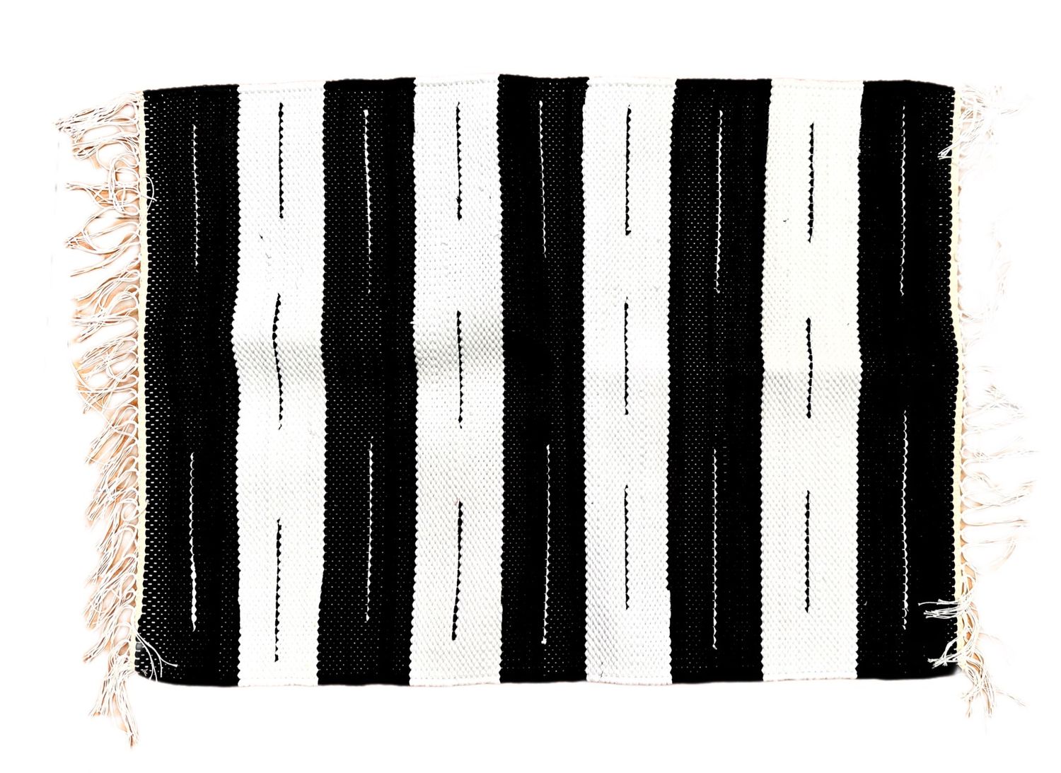 Woven Rug ( Flash - 2 Colors ) / 60*95 cm / دواسة نسيج ( قطع صغيرة - ٢ لون )