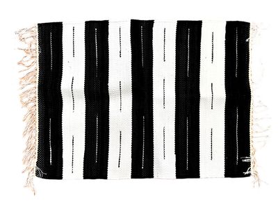 Woven Rug ( Flash - 2 Colors ) / 60*95 cm / دواسة نسيج ( قطع صغيرة - ٢ لون )