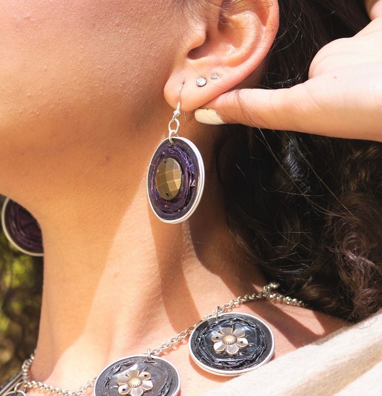 Double Nespresso Earrings/ حلق نسبرسو مزدوج