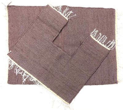  2 Pieces Bathroom Set ( Plain ) / طقم حمام ٢ قطعة ( لون سادة ) / Rug 65*85 cm  دواسة + Toilet Seat Rug 55*65 cm دواسة تواليت