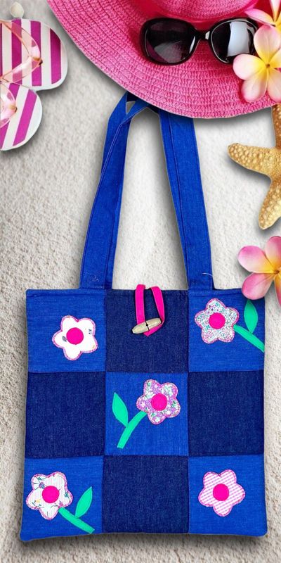 Flowers Bag / 40*40 cm / شنطة بورد