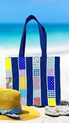 Bag With 2 Sided Colored Ribbons/ 37*42 cm / شنطة بشرائط ملونة من الجانبين