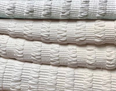 Set of 6 Woven Thread &amp; Rags Placemats ( Diana )/ 35*45 cm / (ديانا) طقم سفرة قماش منسوج ٦ قطع