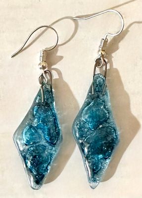 Rhombus Glass Earring / حلق زجاج معين