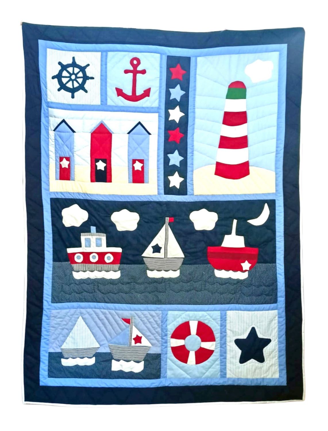 175×230 cm- Patchwork and Applique Quilt