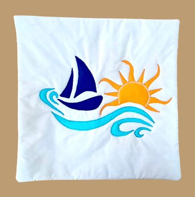 Applique Cushion Cover / 45*45 cm / كيس خددية أبليك