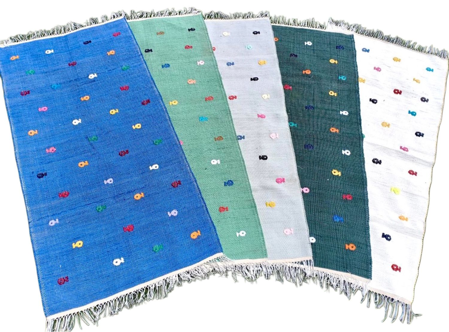Woven Rug ( Fishes ) / 80*160 cm / سجادة نسيج  ( سمك )