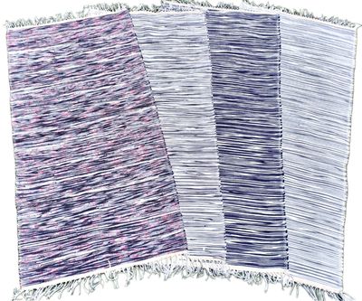 Woven Rug ( 2 Colors ) / 80*160 cm /سجادة نسيج ( ٢ لون مزدوج )