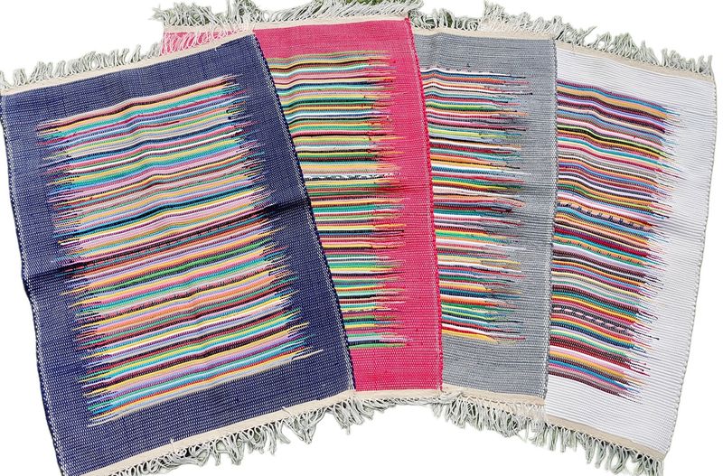 Woven Rug ( Flame ) / 70*100 cm / دواسة نسيج  ( برواز )