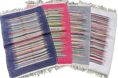 Woven Rug ( Flame ) / 70*100 cm / دواسة نسيج  ( برواز )