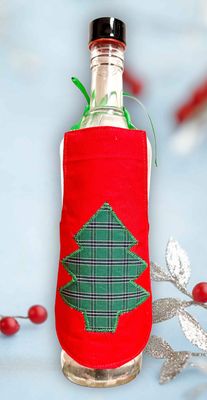 Applique Bottle Cover / 10*20 cm / غلاف زجاجة ابليك