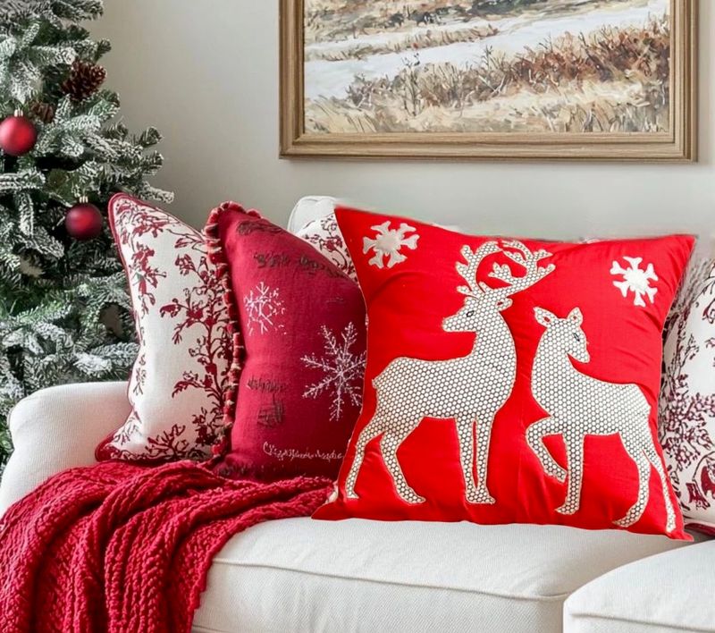 Applique Cushion Cover / 45*45 cm / كيس خددية ابليك 
