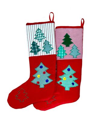 Medium Applique Stocking/ 15*40 cm / جورب ابليك متوسط