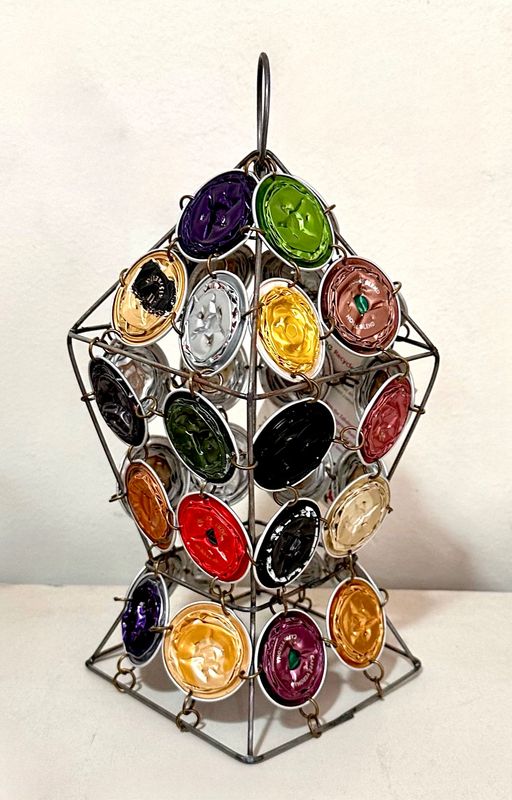 3D Lantern With Nespresso Capsules / 8*20 cm / فانوس مجسم بكبسولات النسبرسو
