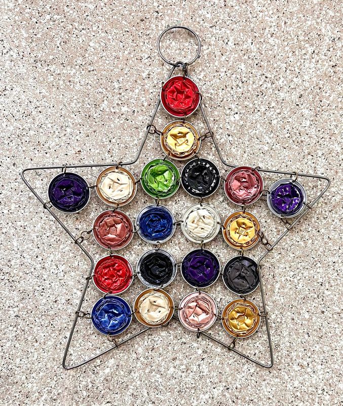 Hanging Star With Nespresso Capsules / 27*23 cm / نجمة للتعليق بكبسولات النسبرسو