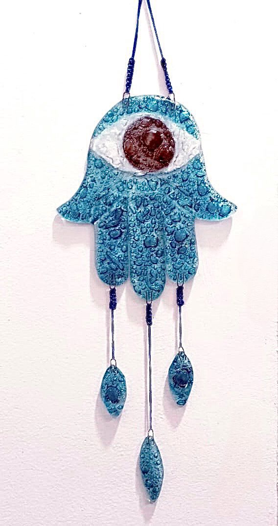 Glass Eye Wall Hanging / 25*50 cm / عليقة حائط عين زجاجية