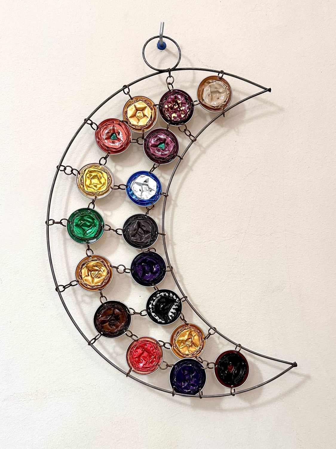 Hanging Crescent With Nespresso Capsules / 15*5,5 cm / هلال للتعليق بكبسولات النسبرسو