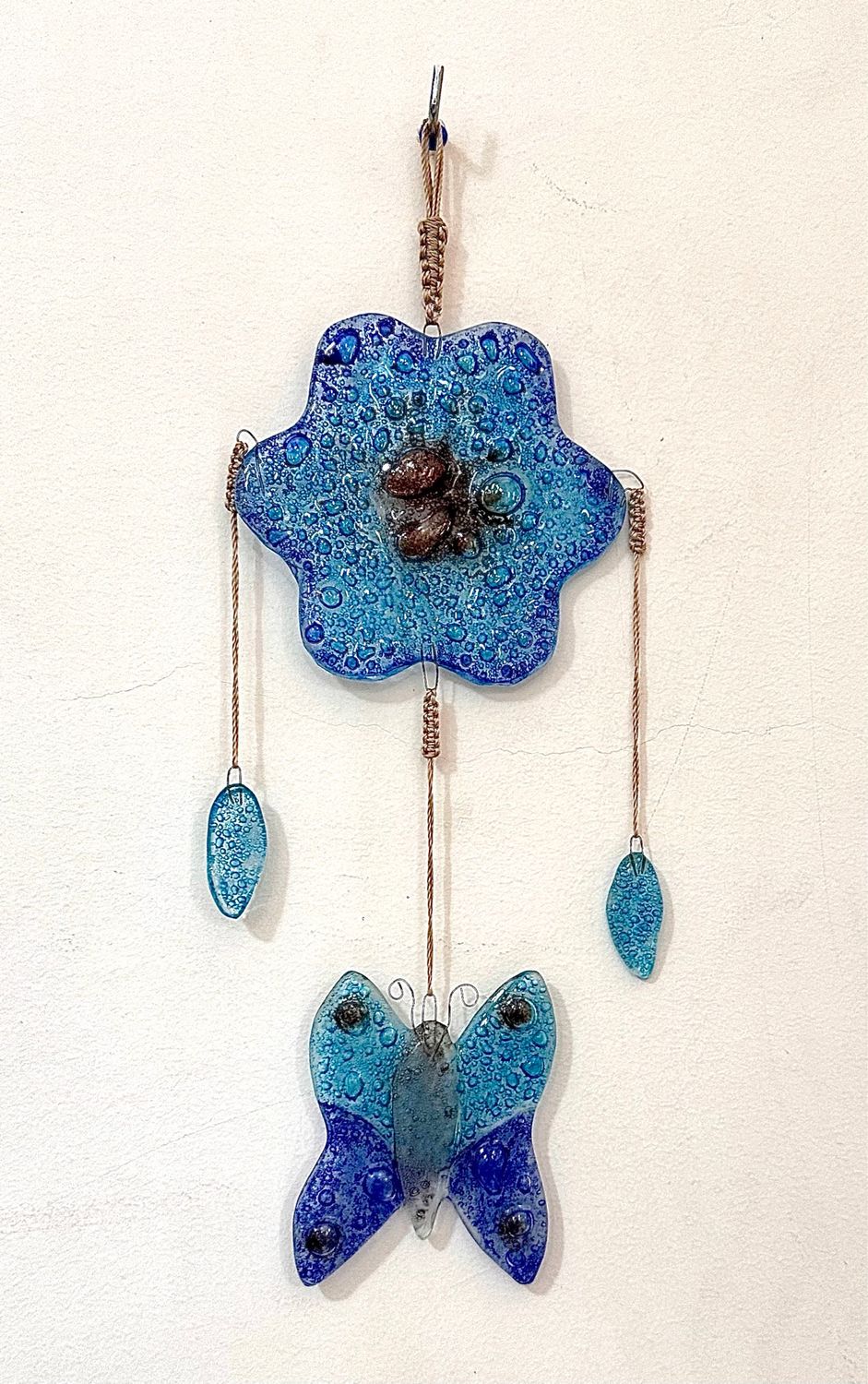 Flower And Butterfly Wall Hanging / عليقة حائط وردة و فراشة