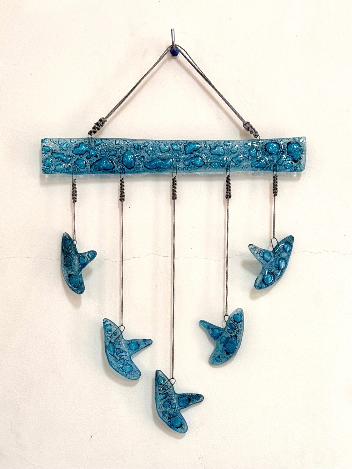 Glass Birds Wall Hanging / 20*35 cm / عليقة حائط طيور زجاجية