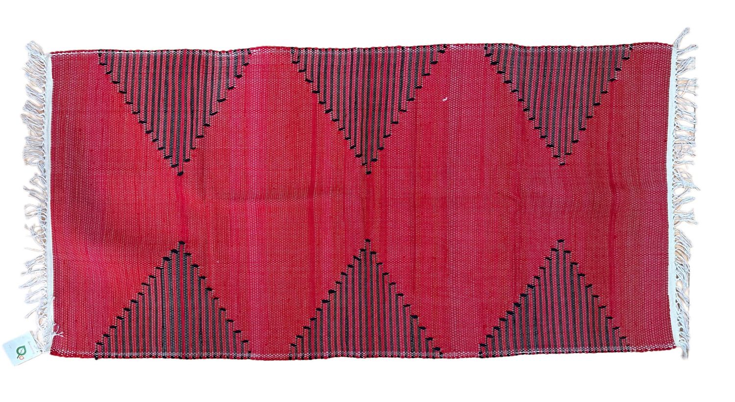 Diamonds &amp; Triangles Woven Rug / 80*160 cm / سجادة نسيج معينات و مثلثات