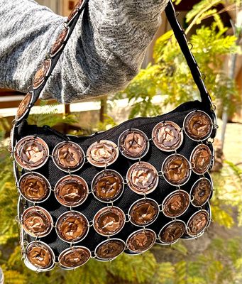 Different Tones Of Beige and Brown Nespresso Handbag / 15*20 cm / شنطة نسبرسو بدرجات مختلفة من البيچ والبني