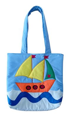 Colorful Boat Bag / 38*38 cm / شنطة بمركب ملونة
