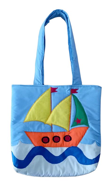 Colorful Boat Bag / 38*38 cm / شنطة بمركب ملونة