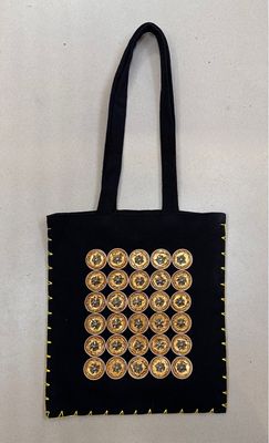 Nespresso Tote Bag With Stitches- One Color / 30*35 cm / شنطة قماش بالنسبرسو بالغرزة - لون واحد