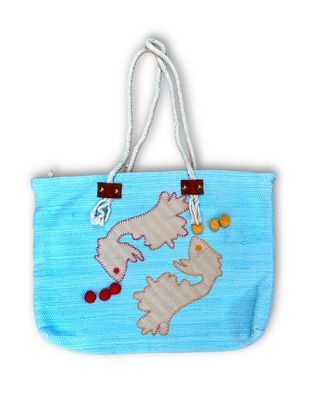 Applique Weaving Bag / 40*45 cm / شنطة نسيج بأبليك