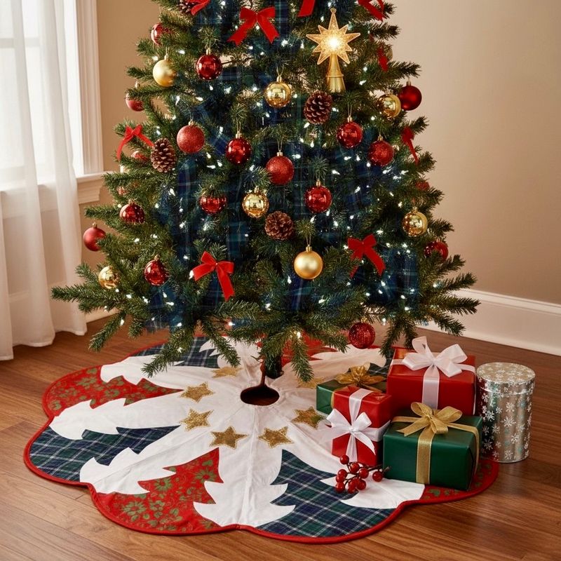 Patchwork Tree Skirt / 120 cm / قاعدة شجرة باتشورك