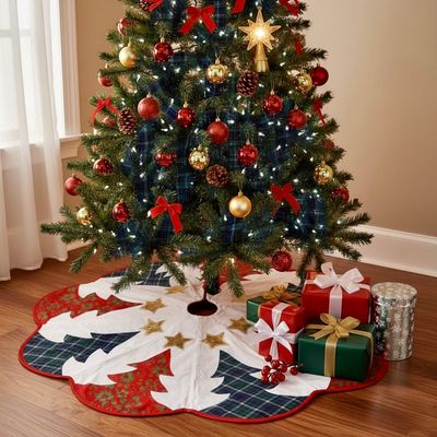 Patchwork Tree Skirt / 120 cm / قاعدة شجرة باتشورك