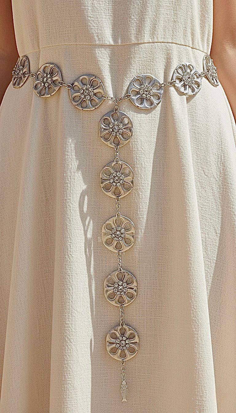 Can Tabs Flowers Belt / حزام ورد من الكانز