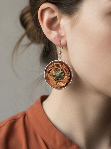 Double Nespresso Earrings/ حلق نسبرسو مزدوج