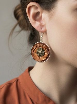 Double Nespresso Earrings/ حلق نسبرسو مزدوج