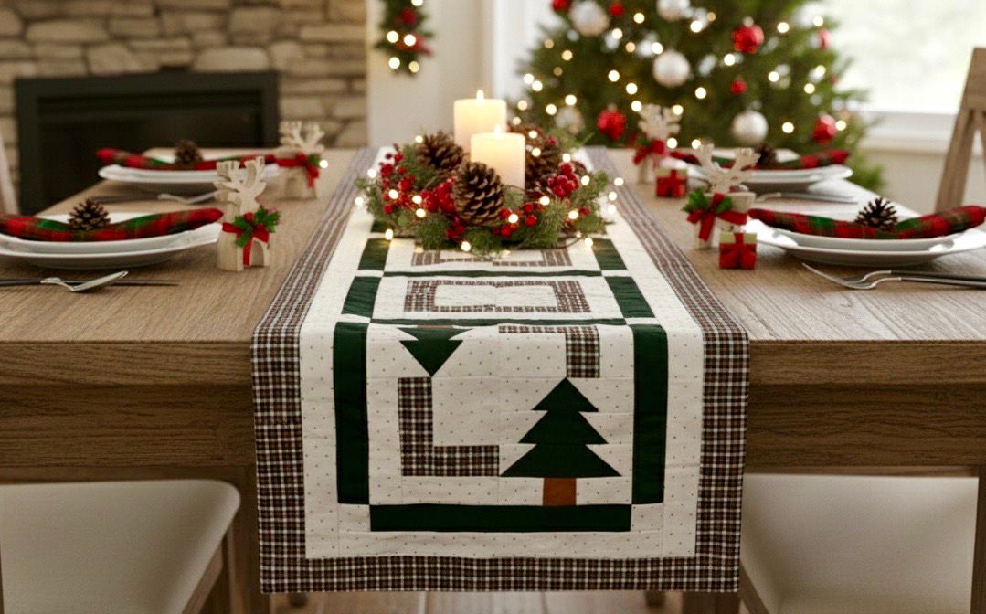 Patchwork Table Runner / 40*140 cm / مفرش سفرة باتشورك