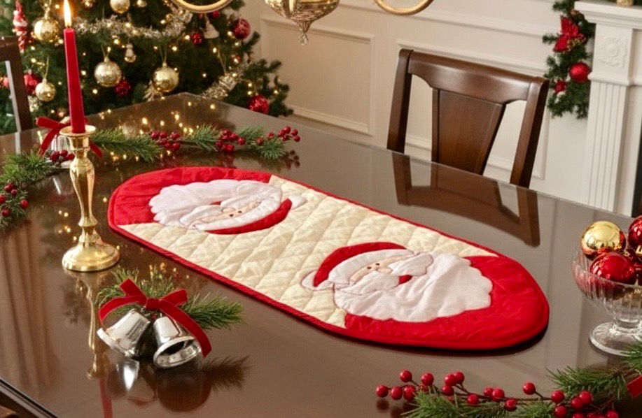 Applique Table Runner / 60*150 cm / مفرش سفرة أبليك 