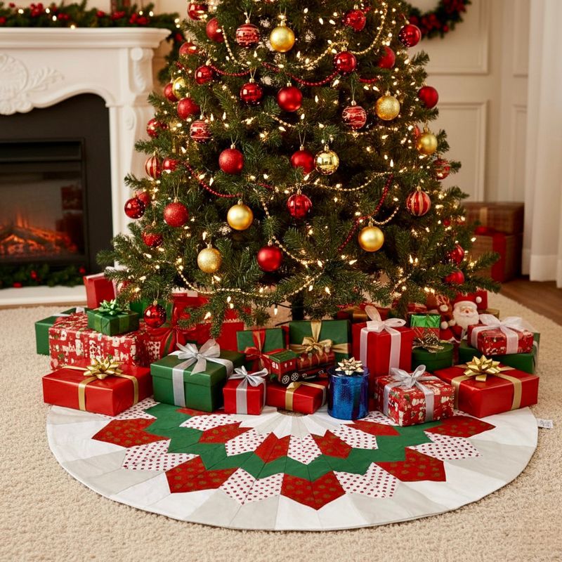 Patchwork Tree Skirt / 120 cm / قاعدة شجرة باتشورك