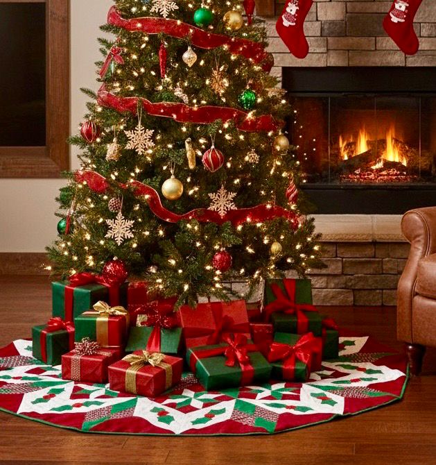 Patchwork Tree Skirt / 120 cm / قاعدة شجرة باتشورك