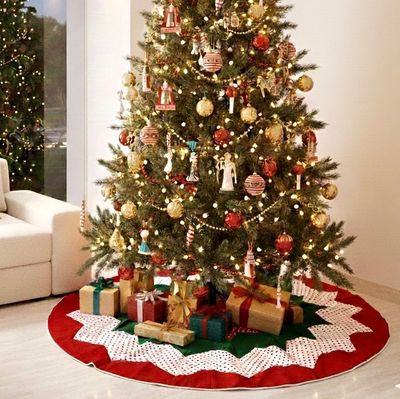 Patchwork Tree Skirt / 120 cm / قاعدة شجرة باتشورك