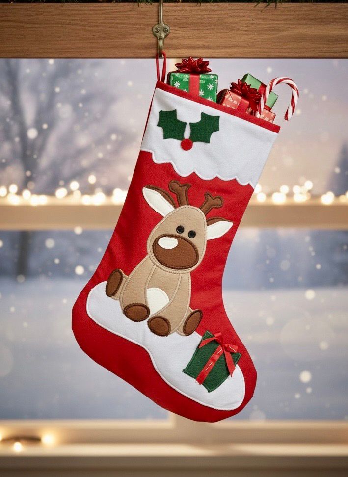 Rain dear Stocking / 20*40 cm / جورب الرنة