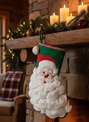 Santa Stocking / 25 *45 cm / جورب سانتا