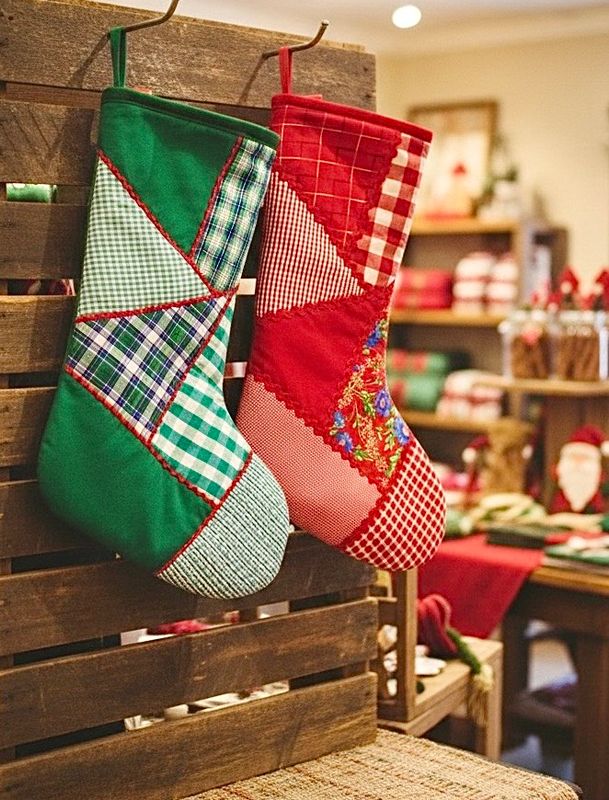 Medium Patchwork Stocking / 20*30 cm / حورب متوسط باتشورك