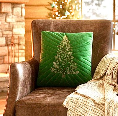 Cushion Cover With Serma Thread / 45*45 cm / كيس خددية بخيط السيرما