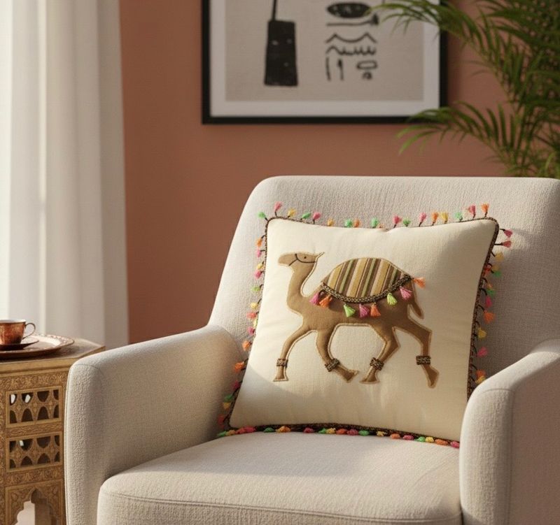 Applique Cushion Cover / 45 *45 cm / كيس خددية ابليك