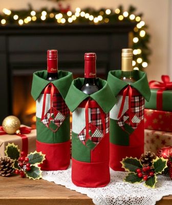 Patchwork Bottle Case / 15*30 cm / كيس زجاجة باتشورك