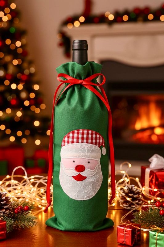 Applique Bottle Case / 15*35 cm / كيس زجاجة ابليك