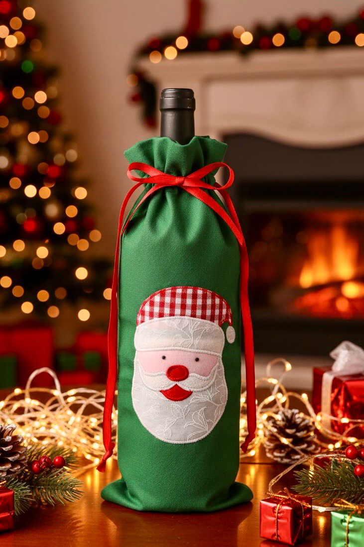 Applique Bottle Case / 15*35 cm / كيس زجاجة ابليك