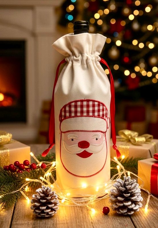 Applique Bottle Case / 15*35 cm / كيس زجاجة ابليك