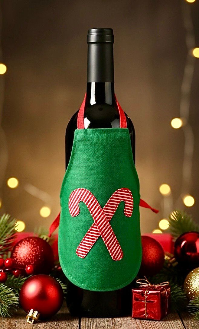Applique Bottle Cover / 10*20 cm / غلاف زجاجة ابليك