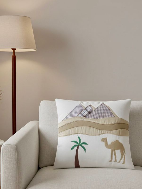 Applique Cushion Cover / 45*45 cm / كيس خددية أبليك